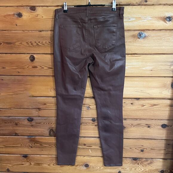 L’Agence Margot coated pants brown Size 30 - Picture 2 of 7